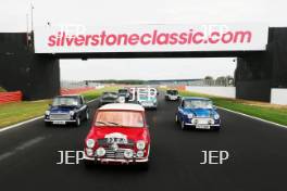 Silverstone Classic 2019 Mini Anniversary Parade At the Home of British Motorsport. 26-28 July 2019 Free for editorial use only  Photo credit – JEP