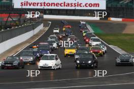 Silverstone Classic 2019 Abarth Parade At the Home of British Motorsport. 26-28 July 2019 Free for editorial use only  Photo credit – JEP