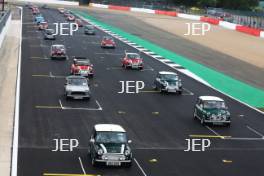 Silverstone Classic 2019 Mini Parade At the Home of British Motorsport. 26-28 July 2019 Free for editorial use only  Photo credit – JEP