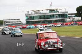 Silverstone Classic 2019 Mini Anniversary Parade At the Home of British Motorsport. 26-28 July 2019 Free for editorial use only  Photo credit – JEP