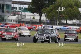 Silverstone Classic 2019 Mini Parade At the Home of British Motorsport. 26-28 July 2019 Free for editorial use only  Photo credit – JEP