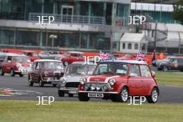 Silverstone Classic 2019 Mini Parade At the Home of British Motorsport. 26-28 July 2019 Free for editorial use only  Photo credit – JEP