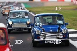 Silverstone Classic 2019 Mini Anniversary Parade At the Home of British Motorsport. 26-28 July 2019 Free for editorial use only  Photo credit – JEP