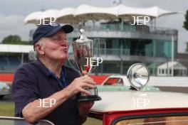 Silverstone Classic 2019 Mini Anniversary Parade Paddy Hopkirk at the Home of British Motorsport. 26-28 July 2019 Free for editorial use only  Photo credit – JEP