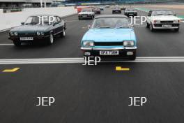 Silverstone Classic 2019 Ford Capri Parade At the Home of British Motorsport. 26-28 July 2019 Free for editorial use only  Photo credit – JEP