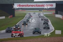 Silverstone Classic 2019 Scimitar Parade At the Home of British Motorsport. 26-28 July 2019 Free for editorial use only  Photo credit – JEP