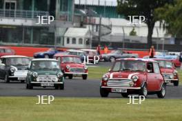 Silverstone Classic 2019 Mini Parade At the Home of British Motorsport. 26-28 July 2019 Free for editorial use only  Photo credit – JEP