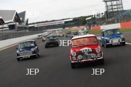 Silverstone Classic 2019 Mini Anniversary Parade At the Home of British Motorsport. 26-28 July 2019 Free for editorial use only  Photo credit – JEP