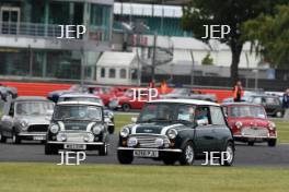 Silverstone Classic 2019 Mini Parade At the Home of British Motorsport. 26-28 July 2019 Free for editorial use only  Photo credit – JEP