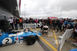 Silverstone Classic 2019 Sir Jackie Stewart - 1969 Matra MS80-02 At the Home of British Motorsport. 26-28 July 2019 Free for editorial use only  Photo credit – JEP 