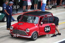 Silverstone Classic 2019 244 BELL Tom, GB, Austin Mini Cooper S At the Home of British Motorsport. 26-28 July 2019 Free for editorial use only  Photo credit – JEP