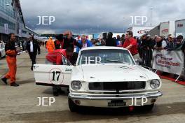 Silverstone Classic 2019 17 BARTRUM David, GB, CAINE Michael, GB, Ford Mustang At the Home of British Motorsport. 26-28 July 2019 Free for editorial use only  Photo credit – JEP