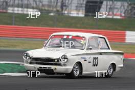 Silverstone Classic 2019 133 VELLA Alberto, GB, ROBINSON David, GB, Ford Lotus Cortina At the Home of British Motorsport. 26-28 July 2019 Free for editorial use only  Photo credit – JEP