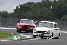 Silverstone Classic 2019 4 ATTARD Marco, GB, INGRAM Tom, GB, Ford Lotus Cortina At the Home of British Motorsport. 26-28 July 2019 Free for editorial use only  Photo credit – JEP