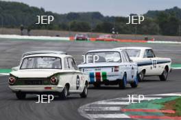 Silverstone Classic 2019 93 DUNHAM John, GB, OWEN Mark, GB, Ford Lotus Cortina At the Home of British Motorsport. 26-28 July 2019 Free for editorial use only  Photo credit – JEP