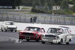 Silverstone Classic 2019 93 DUNHAM John, GB, OWEN Mark, GB, Ford Lotus Cortina At the Home of British Motorsport. 26-28 July 2019 Free for editorial use only  Photo credit – JEP