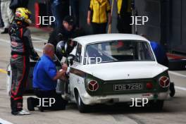 Silverstone Classic 2019 4 ATTARD Marco, GB, INGRAM Tom, GB, Ford Lotus Cortina At the Home of British Motorsport. 26-28 July 2019 Free for editorial use only  Photo credit – JEP