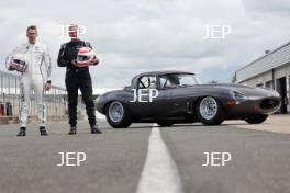 Silverstone Classic 2021  Martin Brundle and Alex Brundle - Jaguar E-Type. At the Home of British Motorsport. 30th July – 1st August  Free for editorial use only  