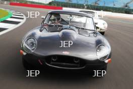 Silverstone Classic 2021  Martin Brundle and Alex Brundle - Jaguar E-Type. At the Home of British Motorsport. 30th July – 1st August  Free for editorial use only  