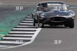 Silverstone Classic 2021  Martin Brundle and Alex Brundle - Jaguar E-Type. At the Home of British Motorsport. 30th July – 1st August  Free for editorial use only  