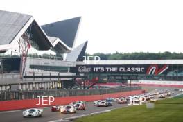 The Classic, Silverstone 2021  23 Gary Pearson / Alex Brundle - Lola T70 MK3B  - start of the race  At the Home of British Motorsport.  30th July – 1st August  Free for editorial use only