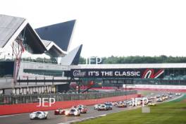 The Classic, Silverstone 2021  23 Gary Pearson / Alex Brundle - Lola T70 MK3B  - start of the race  At the Home of British Motorsport.  30th July – 1st August  Free for editorial use only