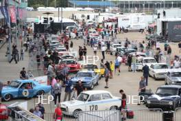 The Classic, Silverstone 2022 At the Home of British Motorsport.  26th-28th August 2022  Free for editorial use only  Paddock and assembly area