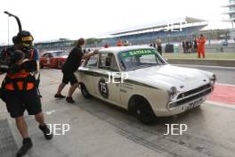 The Classic, Silverstone 2022 At the Home of British Motorsport.  26th-28th August 2022  Free for editorial use only  75 Richard Bateman / Stephen Upsdell - Ford Lotus Cortina