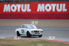 The Classic, Silverstone 2022 At the Home of British Motorsport.  26th-28th August 2022  Free for editorial use only  136 Allan Thom - Alfa Romeo Giulia Sprint GTA