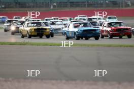 The Classic, Silverstone 2022 At the Home of British Motorsport.  26th-28th August 2022  Free for editorial use only  7 Steve Soper / Henry Mann - Ford Mustang