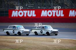 The Classic, Silverstone 2022 At the Home of British Motorsport.  26th-28th August 2022  Free for editorial use only  75 Richard Bateman / Stephen Upsdell - Ford Lotus Cortina