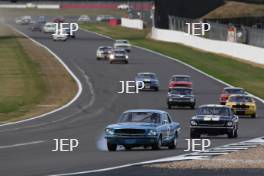 The Classic, Silverstone 2022 At the Home of British Motorsport.  26th-28th August 2022  Free for editorial use only  7 Steve Soper / Henry Mann - Ford Mustang