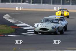 The Classic, Silverstone 2022 At the Home of British Motorsport.  26th-28th August 2022  Free for editorial use only  34 James Thorpe / Phil Quaife - Jaguar E-Type