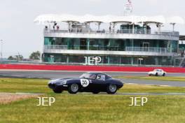 The Classic, Silverstone 2022 At the Home of British Motorsport.  26th-28th August 2022  Free for editorial use only  55 Martin Melling / Jason Minshaw - Jaguar E-Type