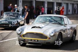 The Classic, Silverstone 2022 At the Home of British Motorsport.  26th-28th August 2022  Free for editorial use only  22 George Miller / Les Goble - Aston Martin DB4