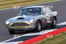 The Classic, Silverstone 2022 At the Home of British Motorsport.  26th-28th August 2022  Free for editorial use only  22 George Miller / Les Goble - Aston Martin DB4