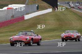 The Classic, Silverstone 2022 At the Home of British Motorsport.  26th-28th August 2022  Free for editorial use only Parades and demonstrations Jaguar