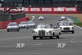 The Classic, Silverstone 2022 At the Home of British Motorsport.  26th-28th August 2022  Free for editorial use only Parades and demonstrations Mercedes