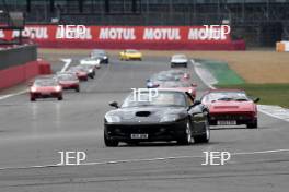 The Classic, Silverstone 2022 At the Home of British Motorsport.  26th-28th August 2022  Free for editorial use only Parades and demonstrations Ferrari