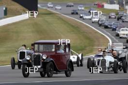 The Classic, Silverstone 2022 At the Home of British Motorsport.  26th-28th August 2022  Free for editorial use only Parades and demonstrations Austin