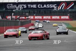 The Classic, Silverstone 2022 At the Home of British Motorsport.  26th-28th August 2022  Free for editorial use only Parades and demonstrations Ferrari