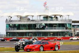 The Classic, Silverstone 2022 At the Home of British Motorsport.  26th-28th August 2022  Free for editorial use only Parades and demonstrations Ferrari