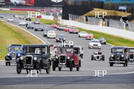 The Classic, Silverstone 2022 At the Home of British Motorsport.  26th-28th August 2022  Free for editorial use only Parades and demonstrations Austin