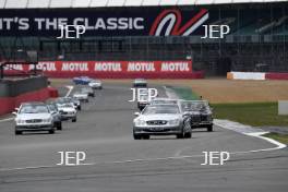 The Classic, Silverstone 2022 At the Home of British Motorsport.  26th-28th August 2022  Free for editorial use only Parades and demonstrations Mercedes