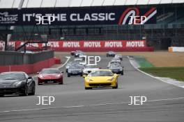 The Classic, Silverstone 2022 At the Home of British Motorsport.  26th-28th August 2022  Free for editorial use only Parades and demonstrations Ferrari