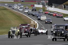 The Classic, Silverstone 2022 At the Home of British Motorsport.  26th-28th August 2022  Free for editorial use only Parades and demonstrations Austin