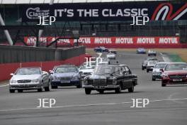 The Classic, Silverstone 2022 At the Home of British Motorsport.  26th-28th August 2022  Free for editorial use only Parades and demonstrations Mercedes