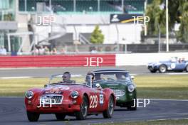 The Classic, Silverstone 2022 At the Home of British Motorsport.  26th-28th August 2022  Free for editorial use only Parades and demonstrations MG