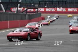 The Classic, Silverstone 2022 At the Home of British Motorsport.  26th-28th August 2022  Free for editorial use only Parades and demonstrations Ferrari