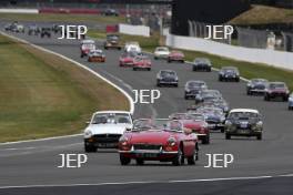 The Classic, Silverstone 2022 At the Home of British Motorsport.  26th-28th August 2022  Free for editorial use only Parades and demonstrations MG